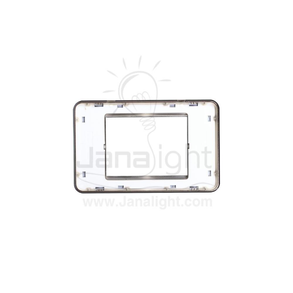 وش اكرليك رمادي واسود OSA بومبي Osa 3 gang screwless gray and black acrylic wall plate switch cover