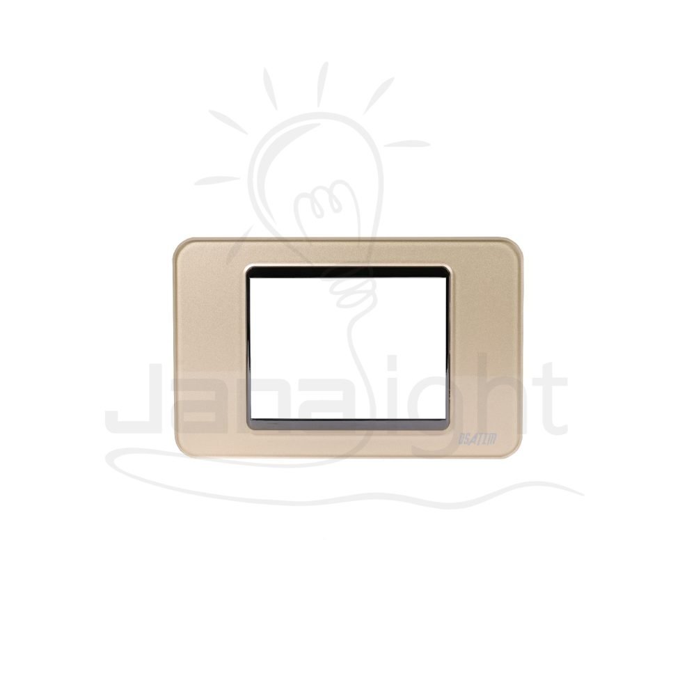 وش اكرليك براون شمباني واسود OSA بومبي Osa 3 gang screwless brown champagne and black acrylic wall plate switch cover 10220013(1)