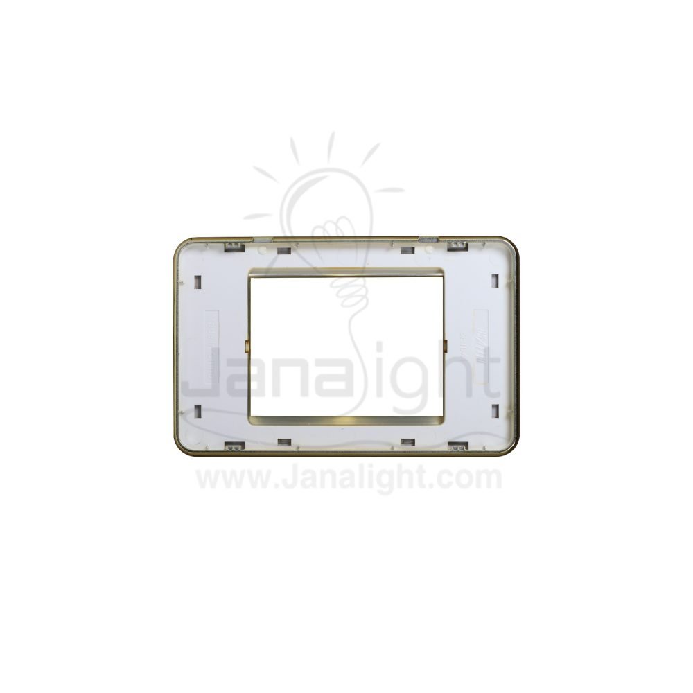 وش اكرليك براون شمباني وذهبي OSA بومبي Osa 3 gang screwless brown champagne and gold acrylic wall plate switch cover