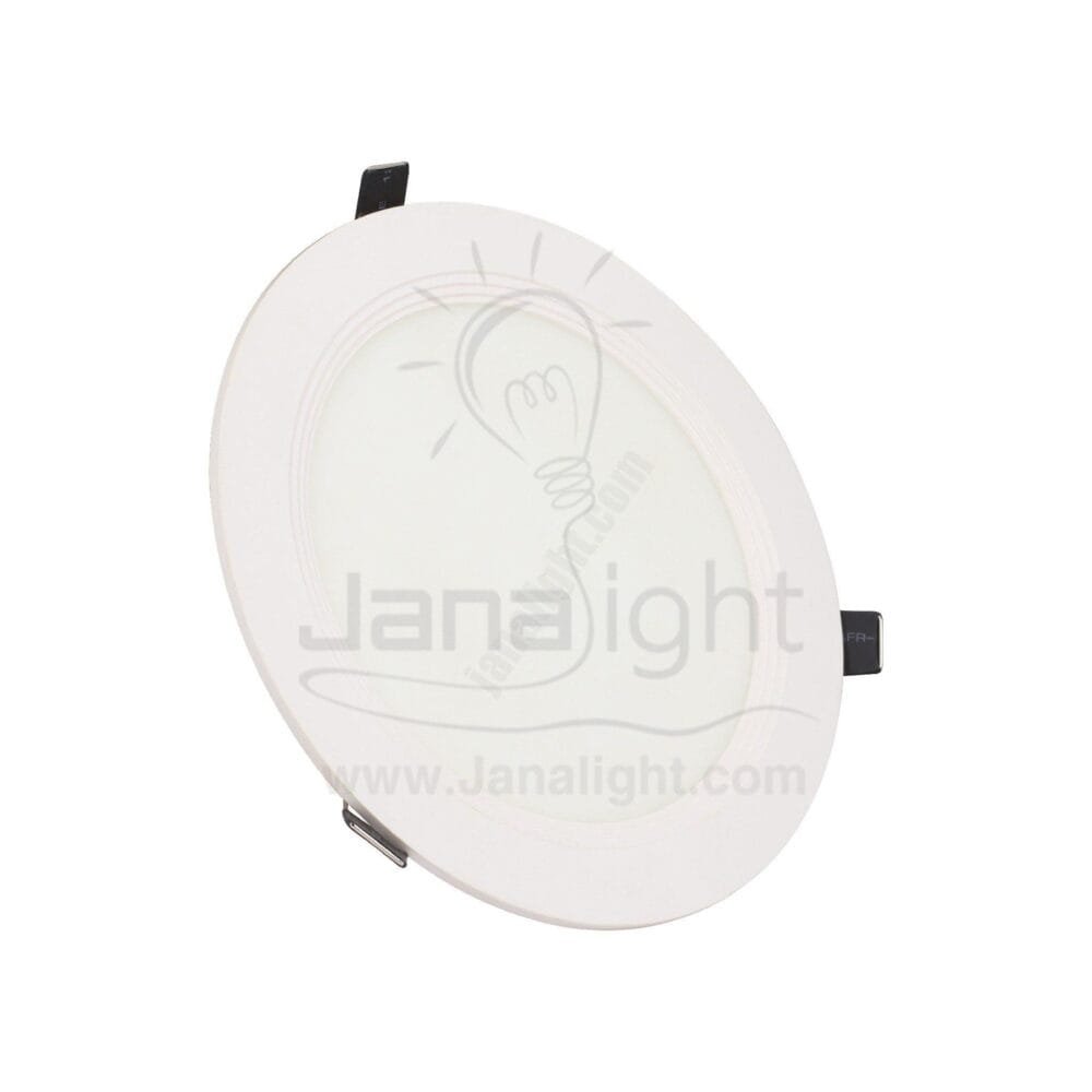 سبوت لايت بانيل 12 وات مدور ابيض عادي round white 12 watt spot panel light