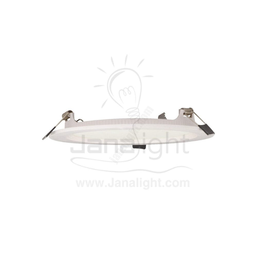 سبوت بانيل 12 وات مدور ابيض عادي round white 12 watt spot panel light