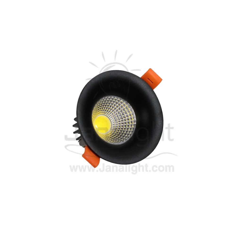 سبوت 7 وات اسود وورم COB مجوف Hollowed black/worm 7w COB SpotLight Frame