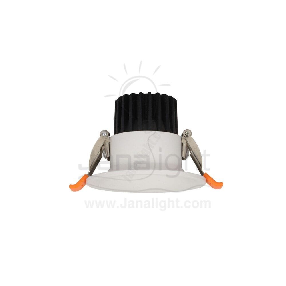 سبوت 7 وات ابيض ابيض COB مجوف round deep cob led recessed white body spotlight 7 watt