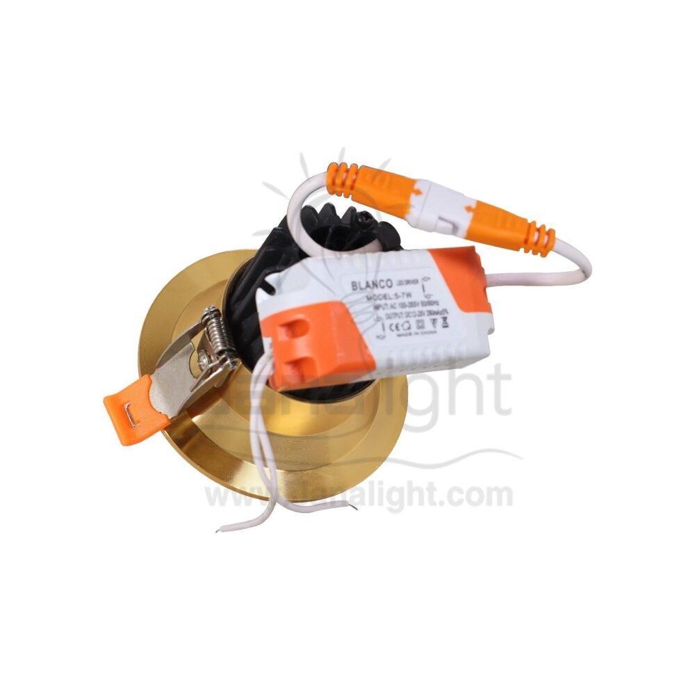 سبوت 7 وات ذهبي ابيض COB مجوف Hollowed gold/white 7w COB SpotLight Frame