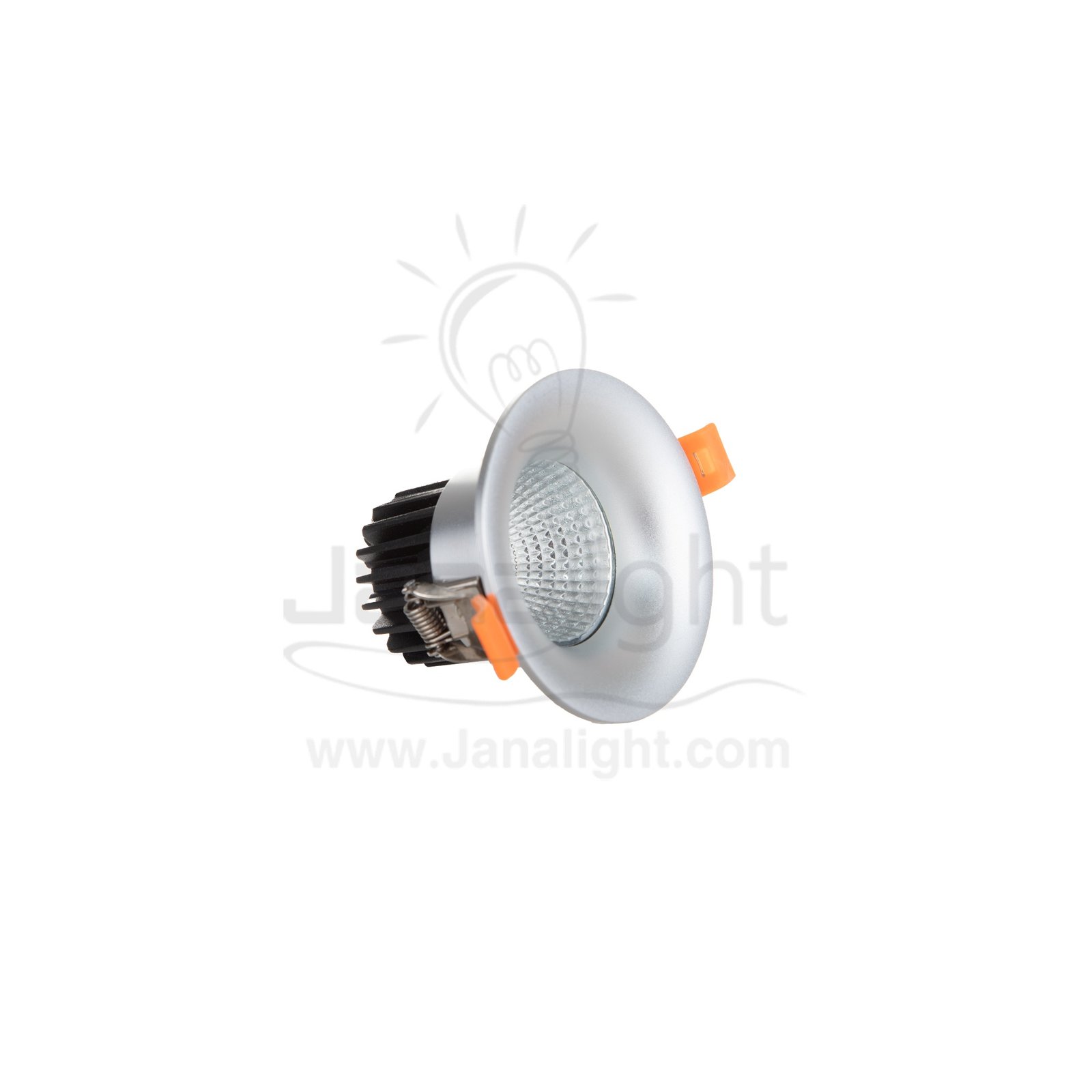 سبوت 7 وات فضي وورم COB مجوف Matt silver round hollow cob led spot light 7 watt