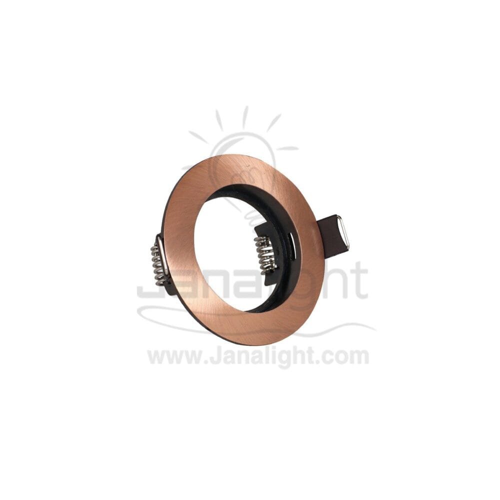 سبوت لايت ثابت 5.5 سم مدور اكسيدي احمر نحاسي Fixed Red oxide 5.5 SpotLight Frame