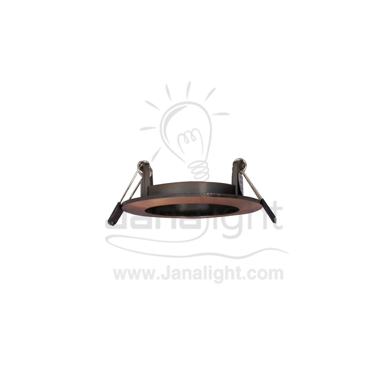 سبوت لايت ثابت 5.5 سم مدور اكسيدي احمر نحاسي Fixed Red oxide 5.5 SpotLight Frame