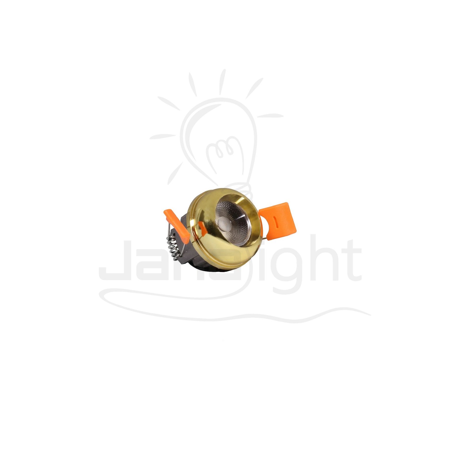 سبوت زر لد 3 وات COB تفاحة ذهبي لامع وورم ring apple led mini spot light 3 watt 103015410(1)