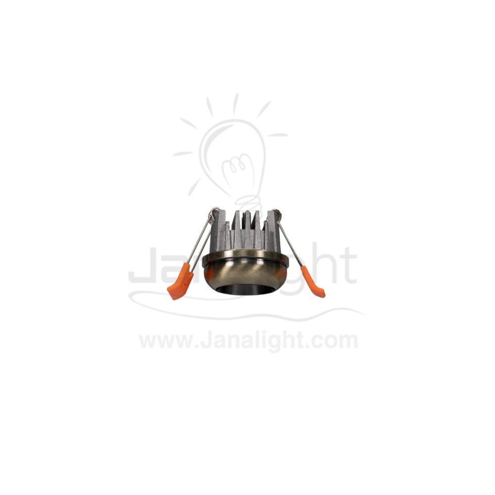 ⁦سبوت زر لد 3 وات COB تفاحة اكسيدي اصفر ابيض⁩ - الصورة ⁦2⁩