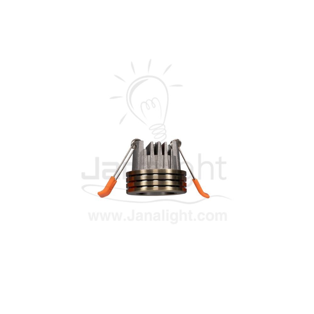⁦سبوت زر لد 3 وات COB شفرات اكسيدي اصفر ابيض⁩ - الصورة ⁦2⁩