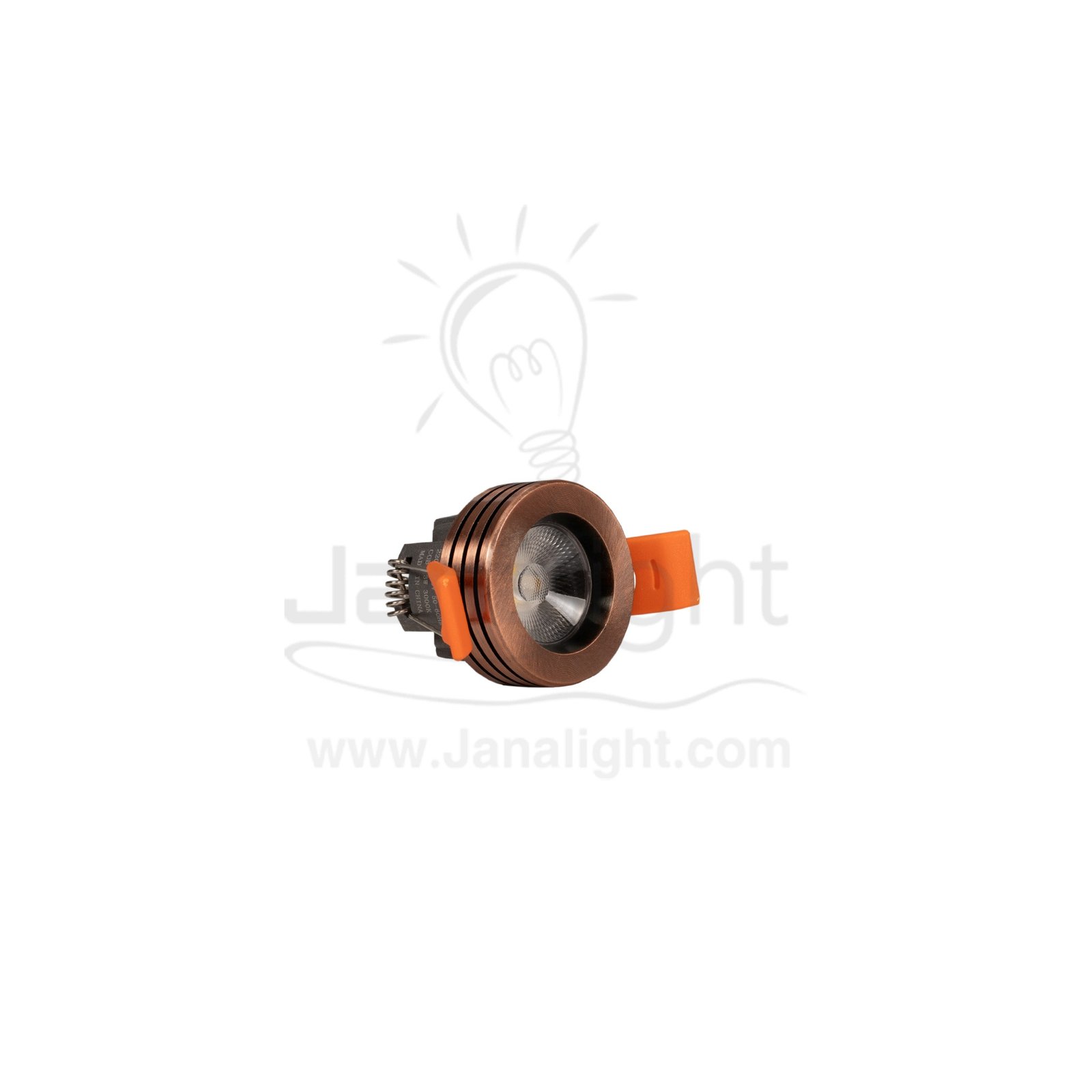 سبوت زر لد 3 وات COB شفرات اكسيدي احمر وورم mini led downlight 3 watt with side striated103015429(1)