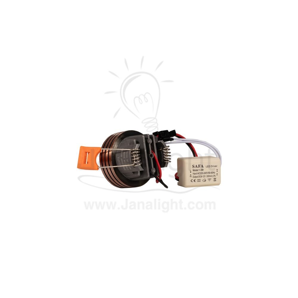 سبوت زر لد 3 وات COB شفرات اكسيدي احمر وورم mini led downlight 3 watt with side striated103015429(1)