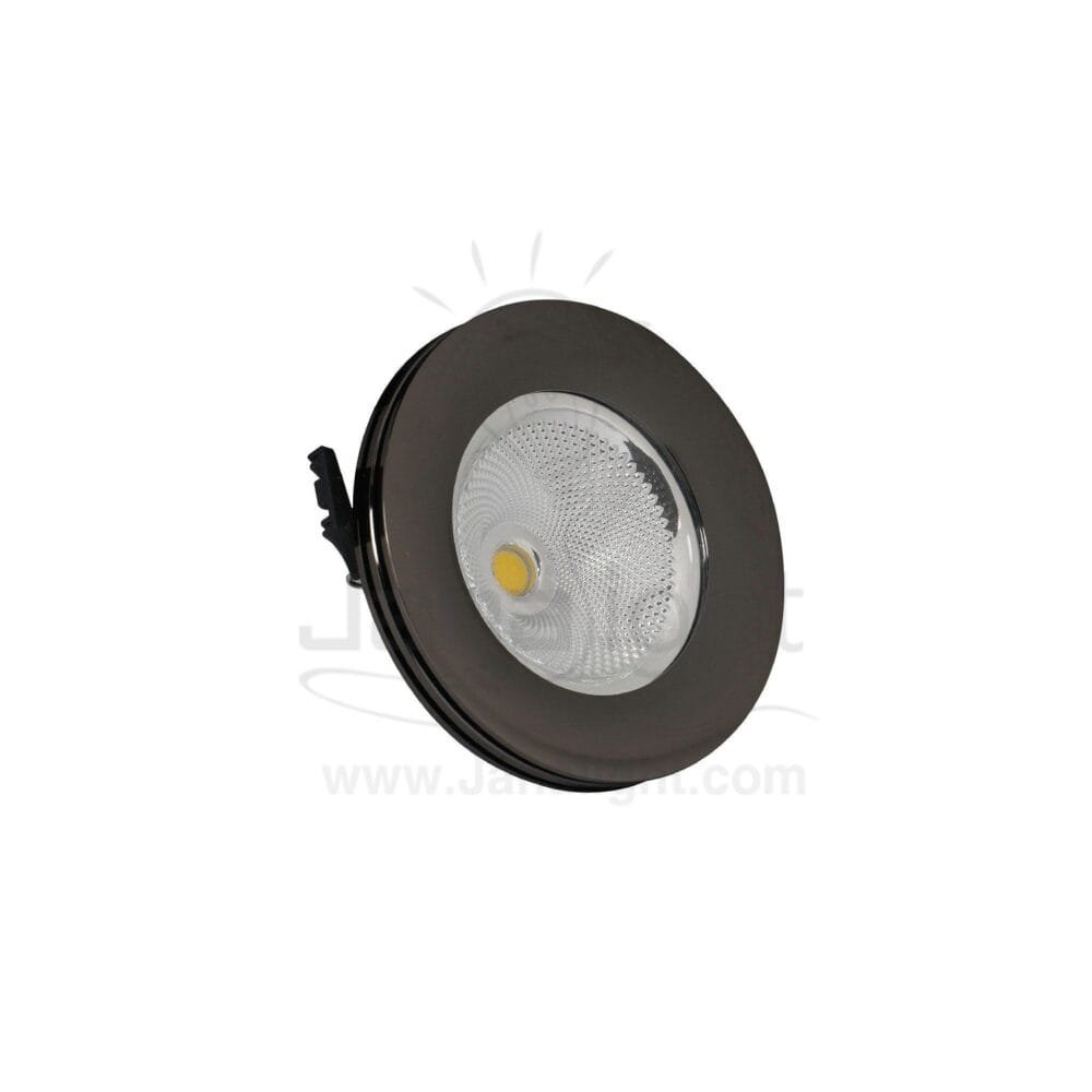 سبوت لد 7 وات COB شفرات اسود وورم spotlight 7 watt with side striate
