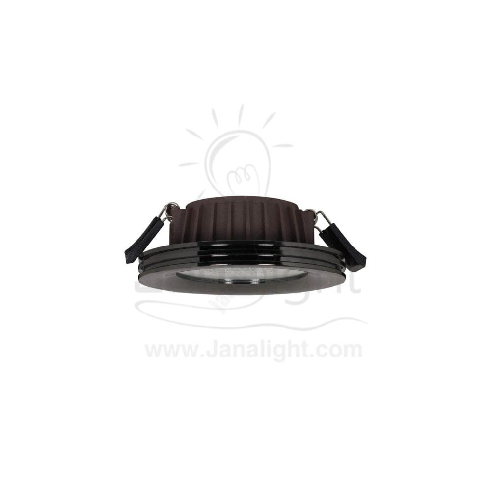 سبوت لد 7 وات COB شفرات اسود وورم spotlight 7 watt with side striate