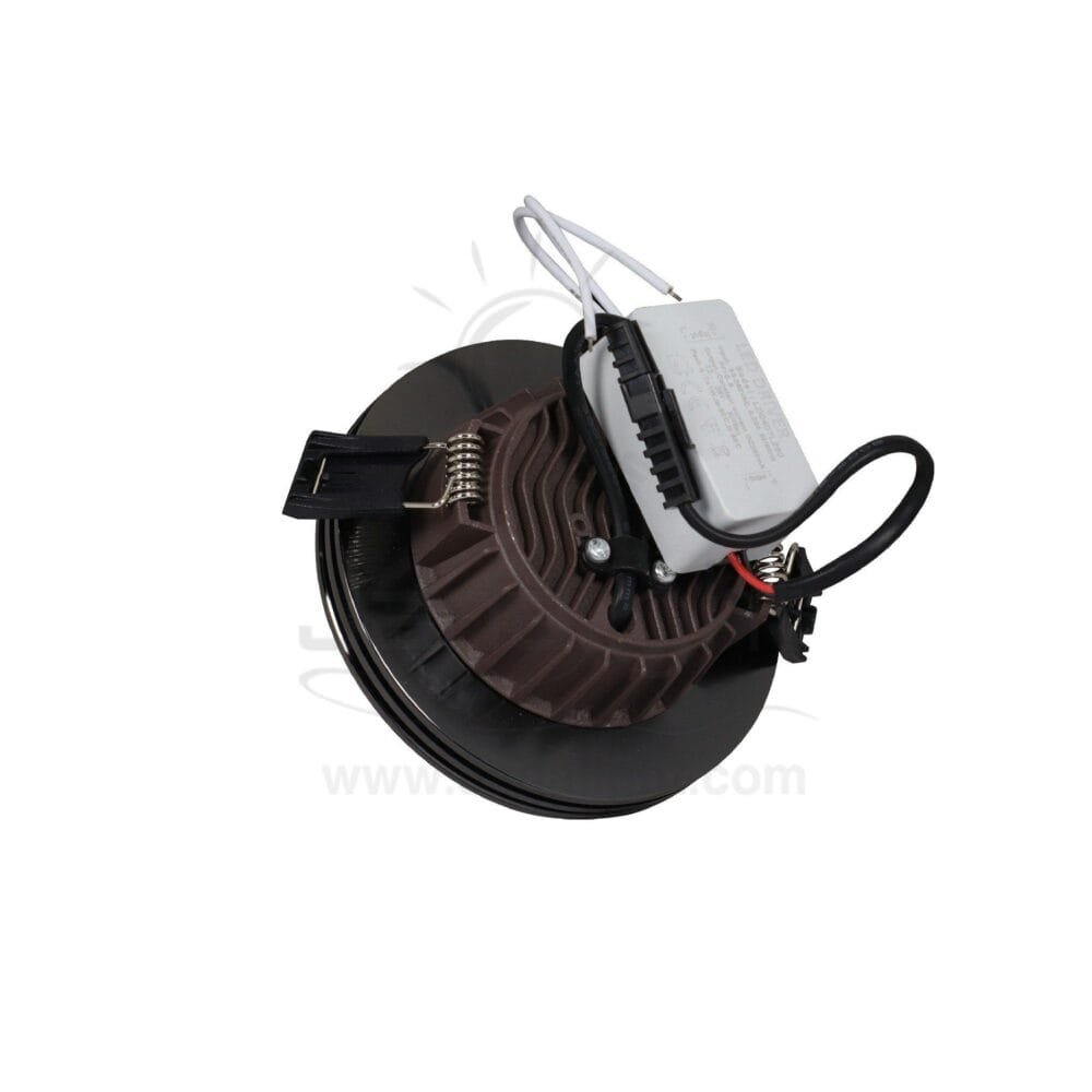 سبوت لد 7 وات COB شفرات اسود وورم spotlight 7 watt with side striate