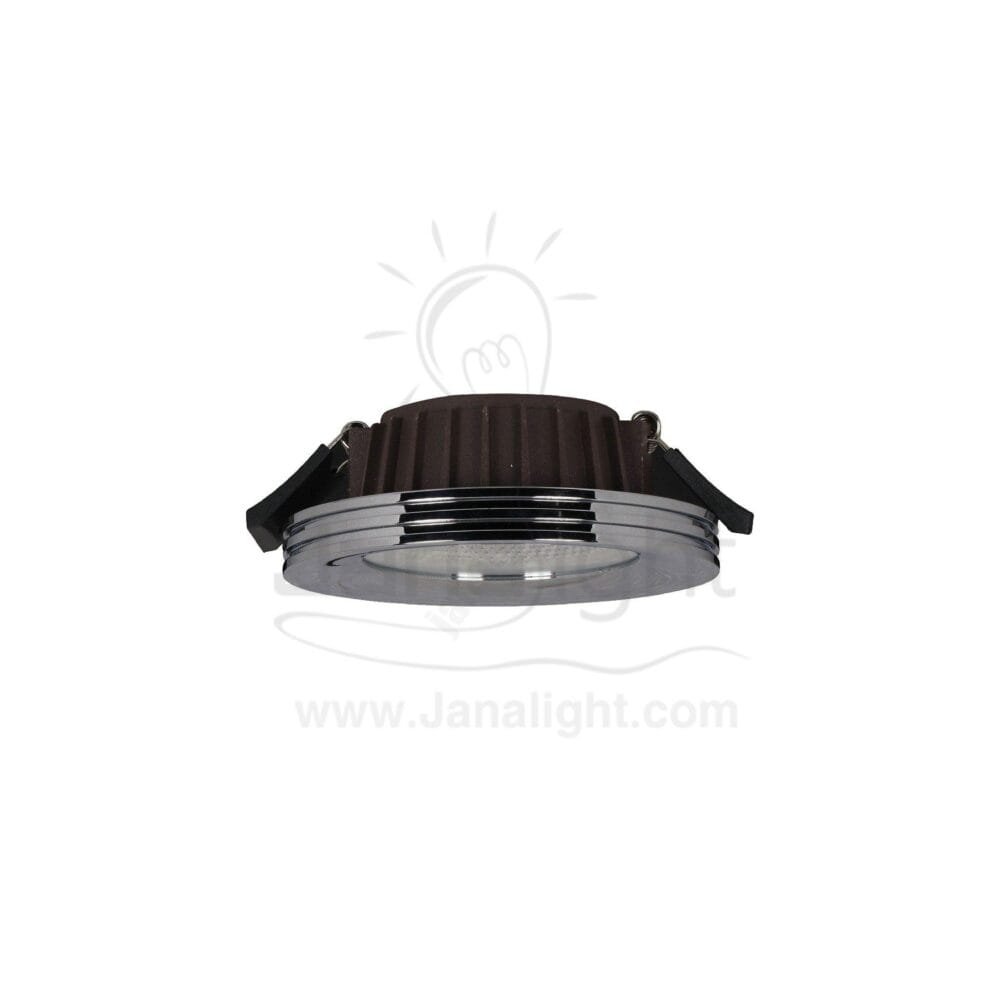 سبوت لد 7 وات COB شفرات فضي لامع وورم spotlight 7 watt with side striate