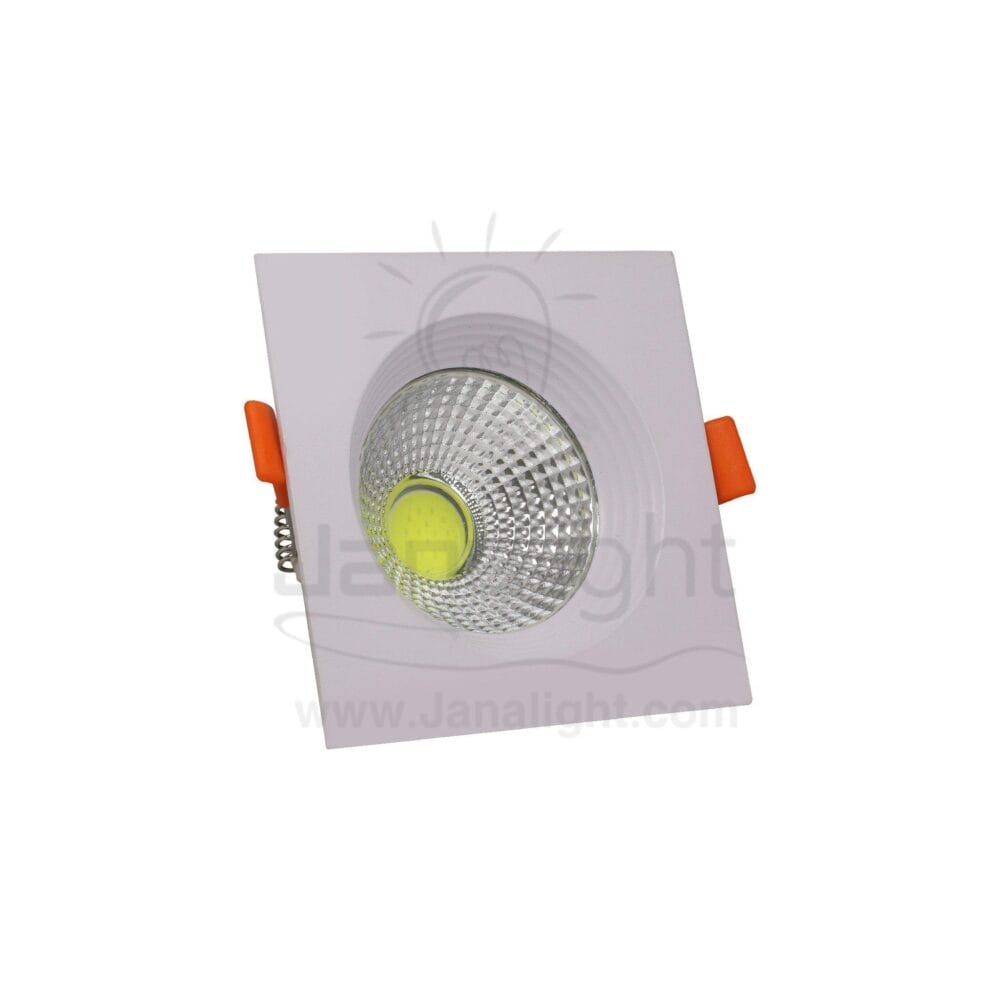 سبوت لايت مربع 7 وات ابيض ابيض COB غاطس led Spot light submersible 7 wat