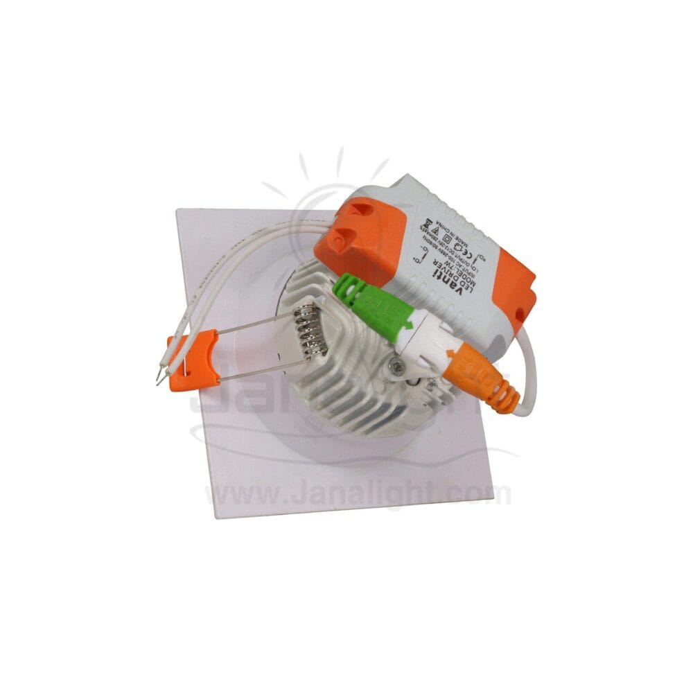 سبوت مربع 7 وات ابيض ابيض COB غاطس led Spot light submersible 7 wat