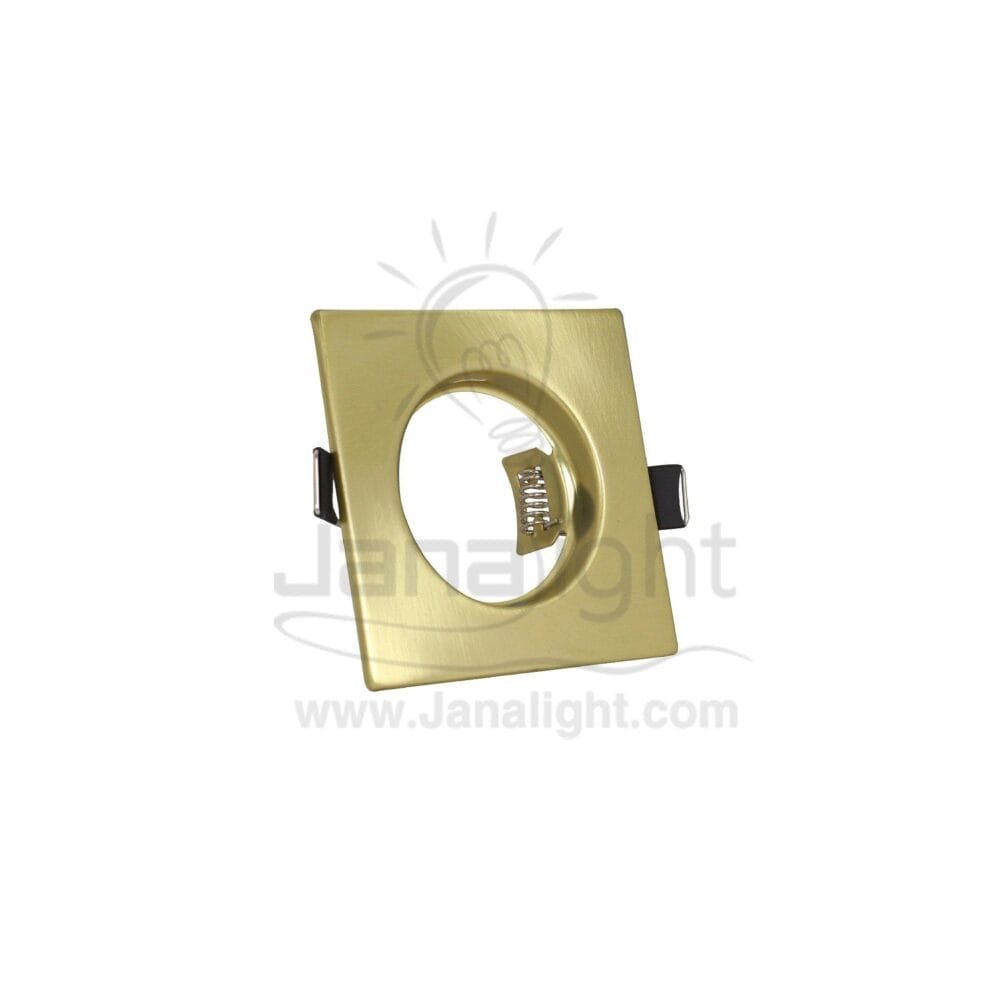 سبوت لايت مربع ثابت 5.5 ذهبي مط Square Fixed Matte gold 5.5 SpotLight