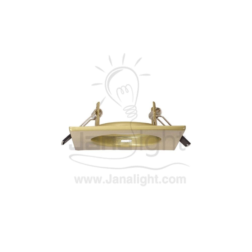 سبوت لايت مربع ثابت 5.5 ذهبي مط Square Fixed Matte gold 5.5 SpotLight