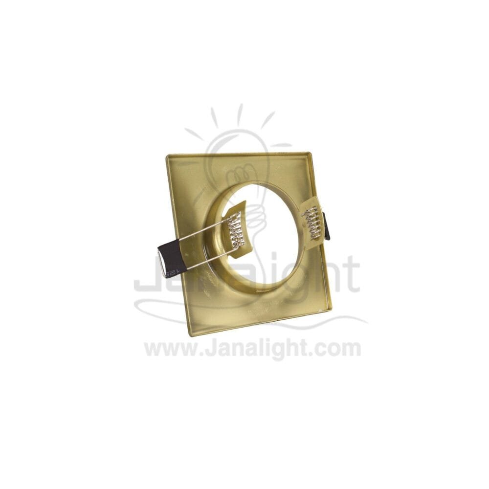 سبوت لايت مربع ثابت 5.5 ذهبي مط Square Fixed Matte gold 5.5 SpotLight