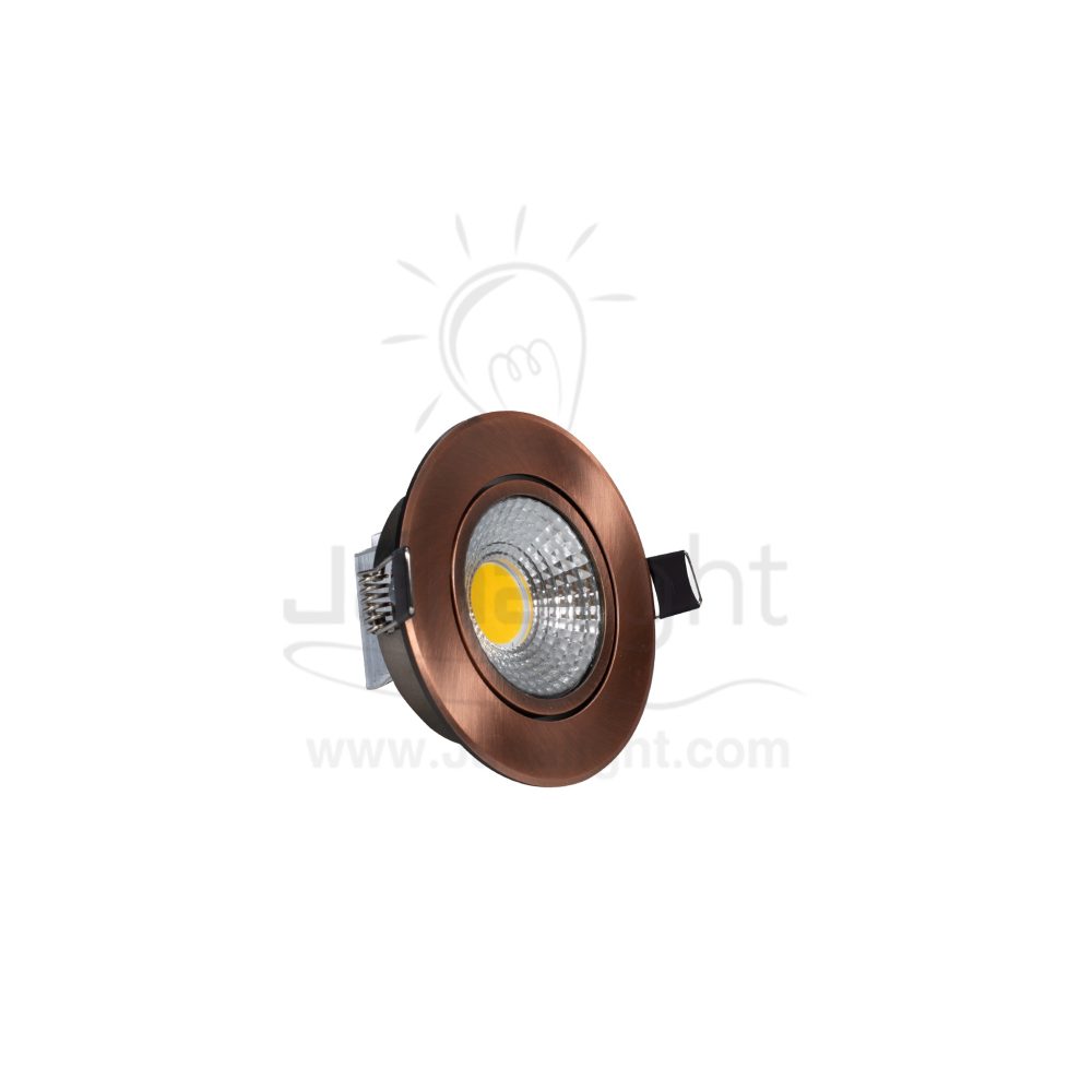 سبوت 5 وات اكسدي احمر ابيض mdd pivoting round recessed red oxide spotlight 5 watt 103015509 (1)