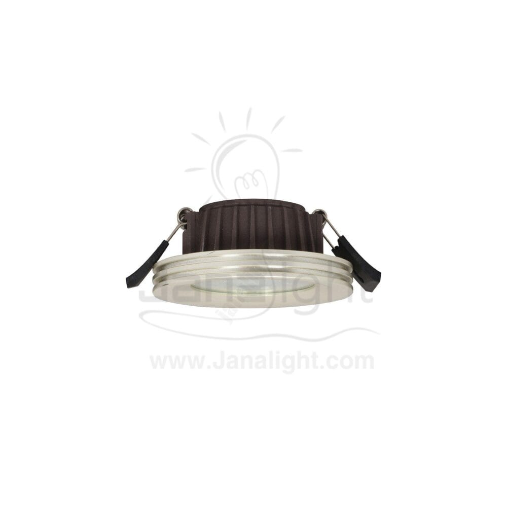 سبوت لد 5 وات COB شفرات فضي 3 لون recessed spotlight triple light colors with side striated gold 9 cm