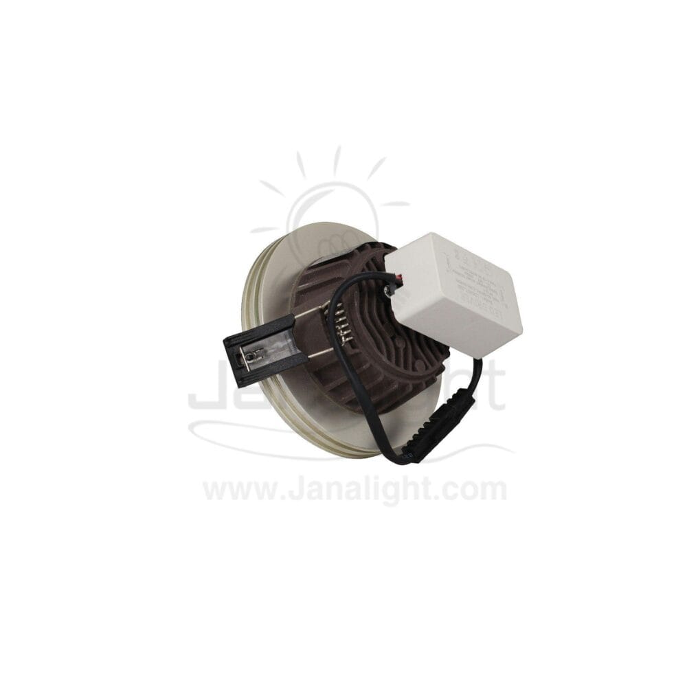 سبوت لد 5 وات COB شفرات فضي 3 لون recessed spotlight triple light colors with side striated gold 9 cm