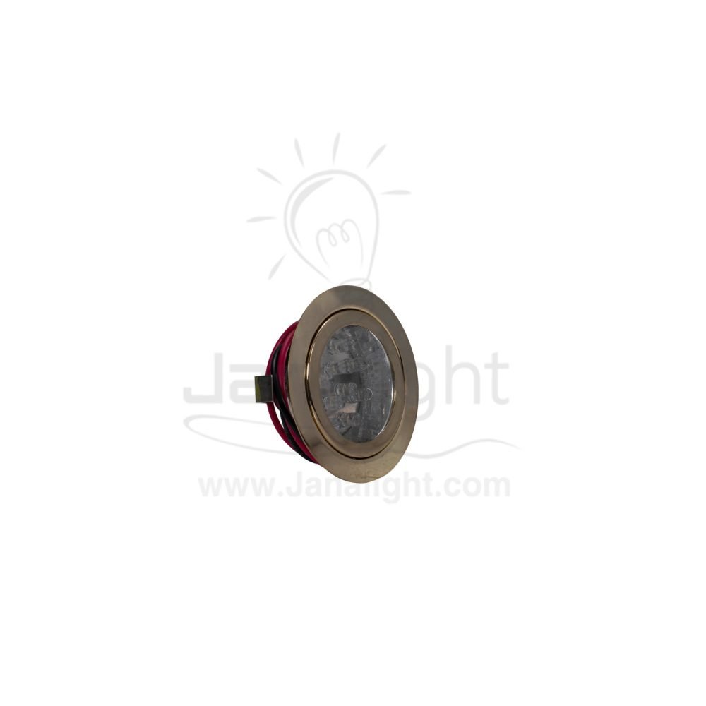 سبوت نيش 1 وات ذهبي ابيض recessed aluminum fixed spotlight gold 1 watt 103015583 (1)
