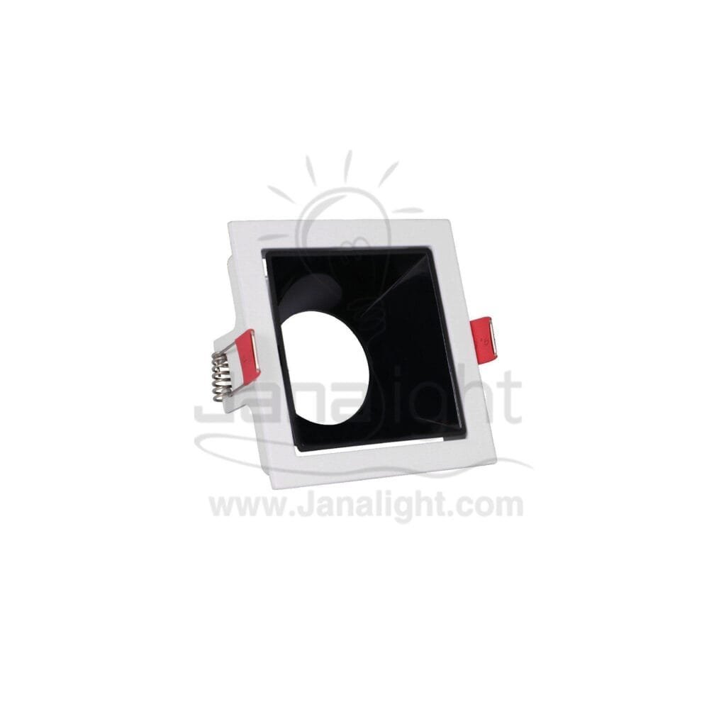 سبوت فارغ 7.5 مربع ابيض فضي مط SpotLight Frame 7.5