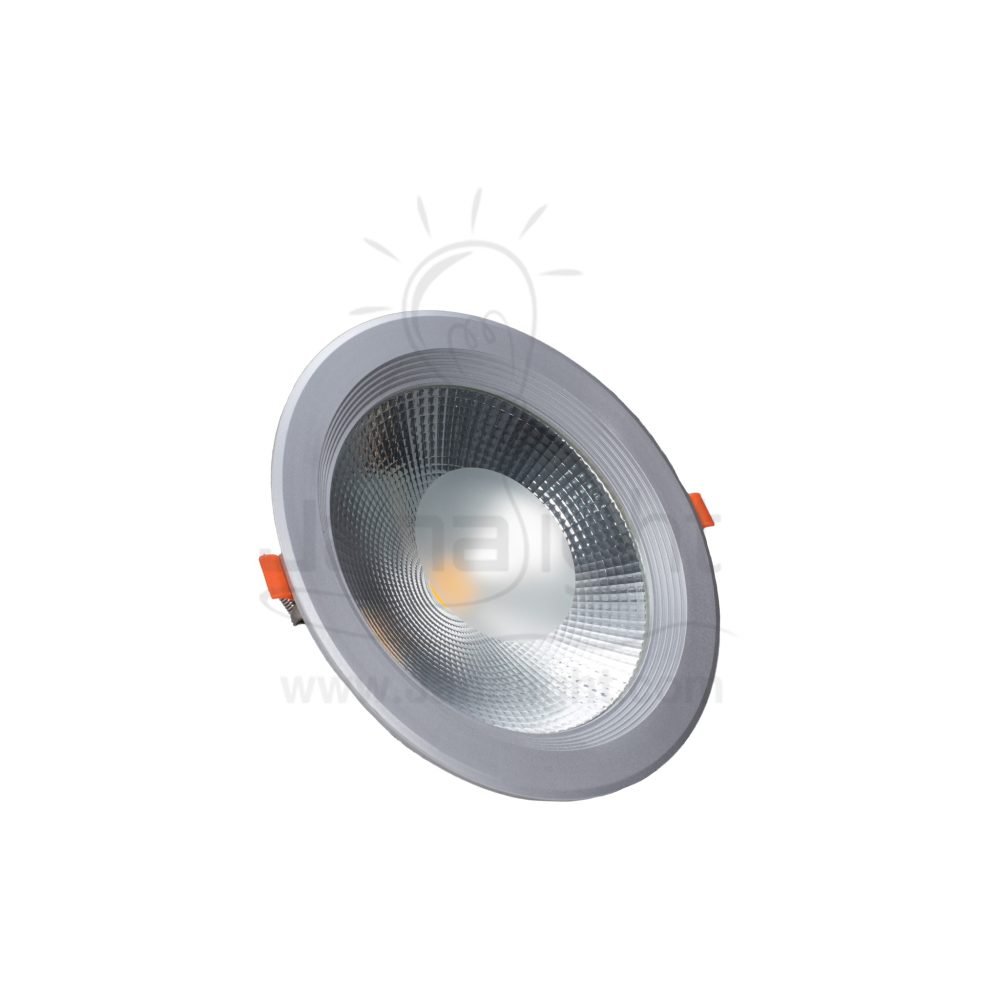 سبوت كومبكت 30 وات فضي بريق وورم Silver Compact downlight warm 30 watt Bareeq 103015757(1)