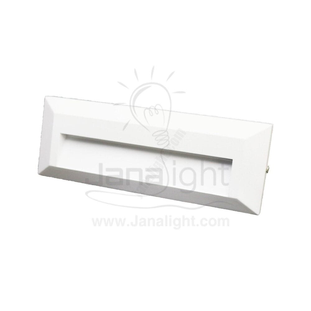 سبوت سلم لد ابيض 6 وات مستطيل لطش outside 6 watt white stair lighting