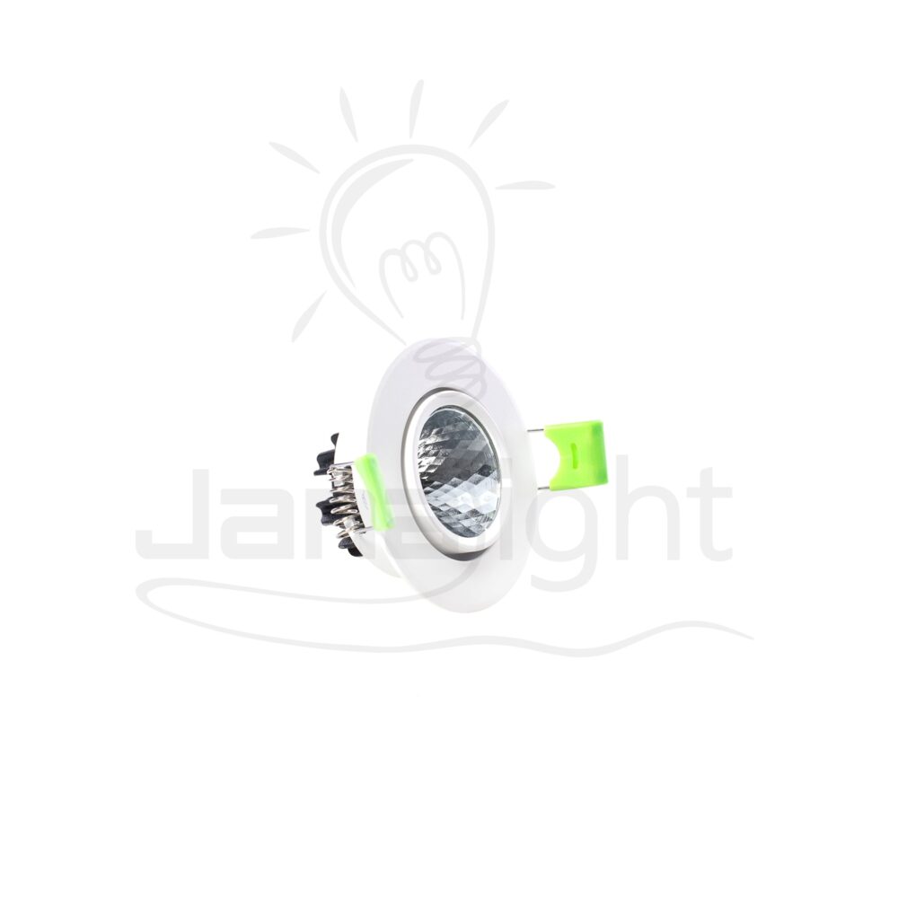 سبوت 3 وات 5سم بيج ابيض اوف وايت COB غاطس 440-MA matt gold round recessed spotlight 3 watt 103015844(1)