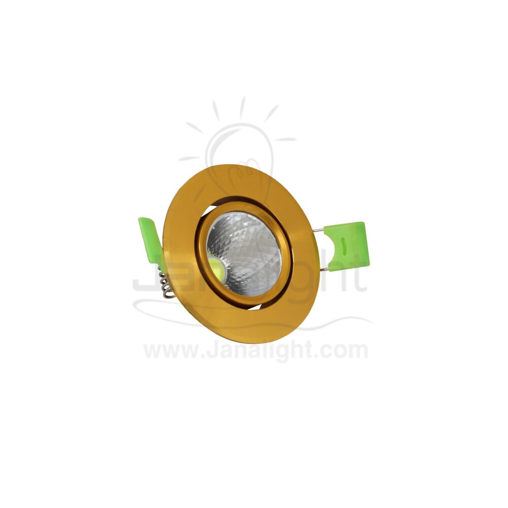 سبوت 3 وات 5سم ذهبي ابيض COB غاطس 447-MA round recessed downlight gold 3 watt 103015846(1)