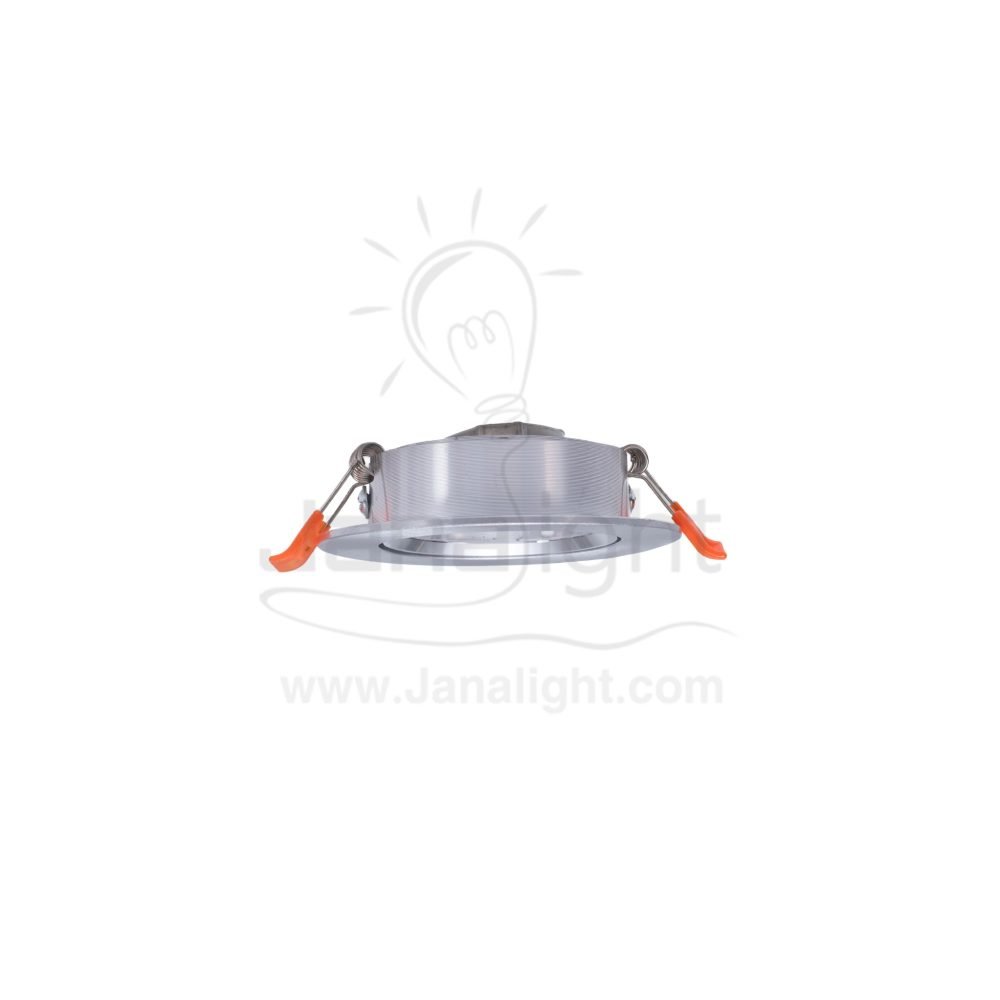 سبوت مدور فضي مط (SN) فارغ المنيوم جنى لايت JN-434 Round recessed frame spotlight matt silver