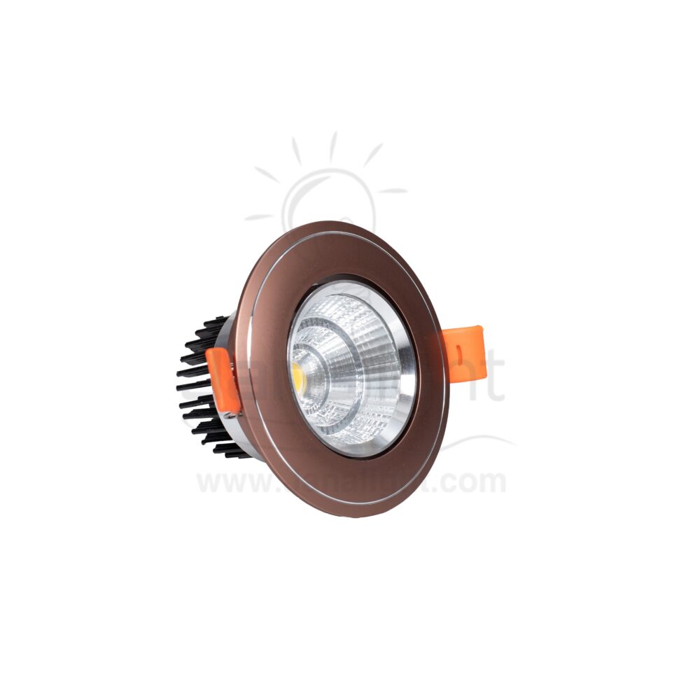 سبوت 5 وات COB كافيه 8022 وورم recessed pivoting bronze round submersible spotlight 7.5 cm 103015901(1)