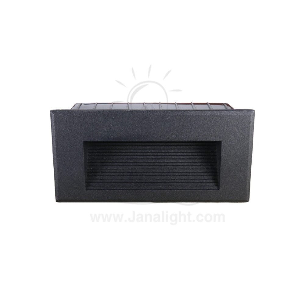 سبوت سلم لد 5 وات مستطيل مدرج اسود وورم 5 watt warm stair lighting