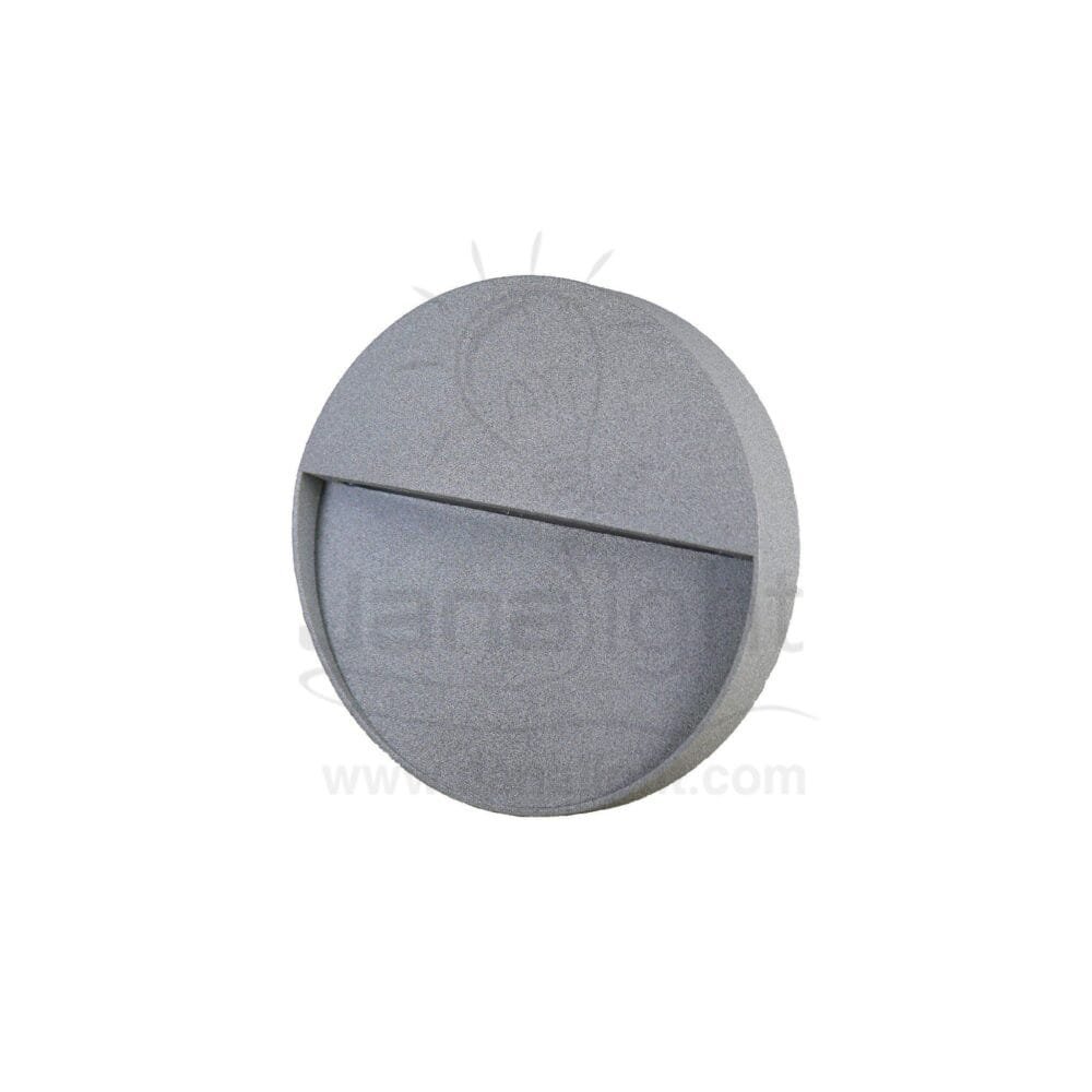 سبوت سلم لد 2 وات لطش مدور كبير رمادي outside 2 watt grey large stair lighting