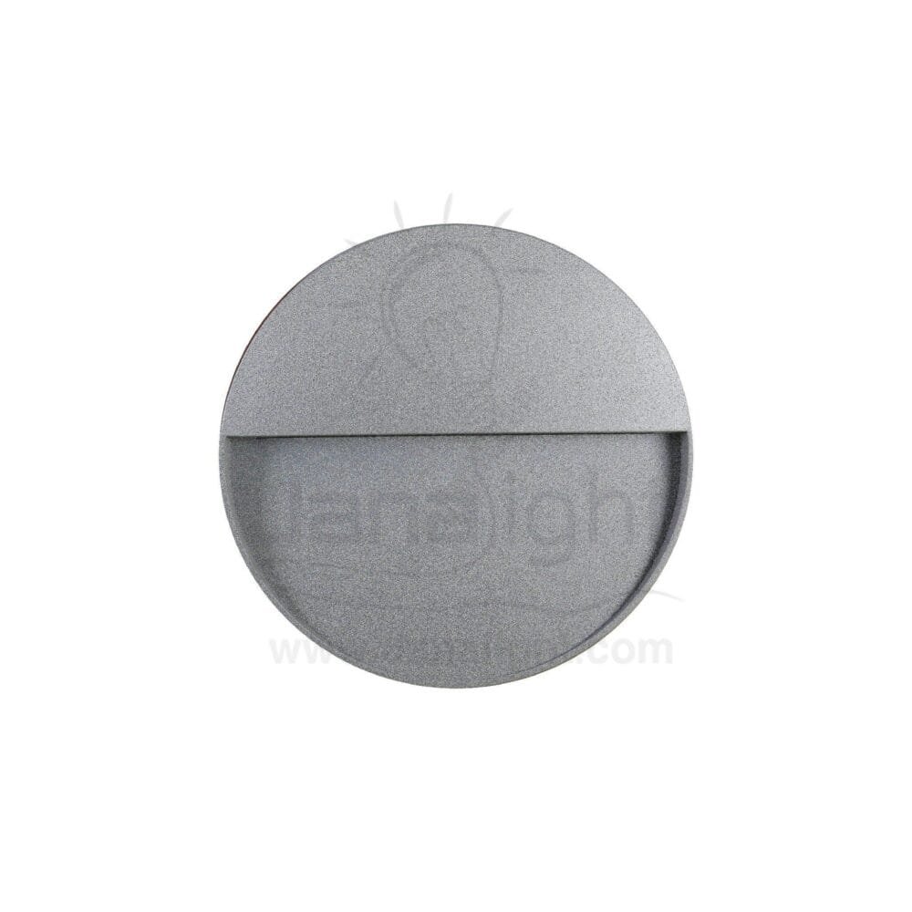سبوت سلم لد 2 وات لطش مدور كبير رمادي outside 2 watt grey large stair lighting