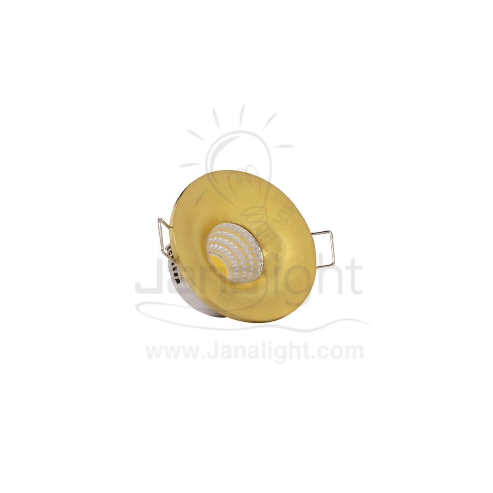 سبوت لايت زر 3 وات مجوف ذهبي لامع وورم MA Spot ring 3 watt 5118 golden warm