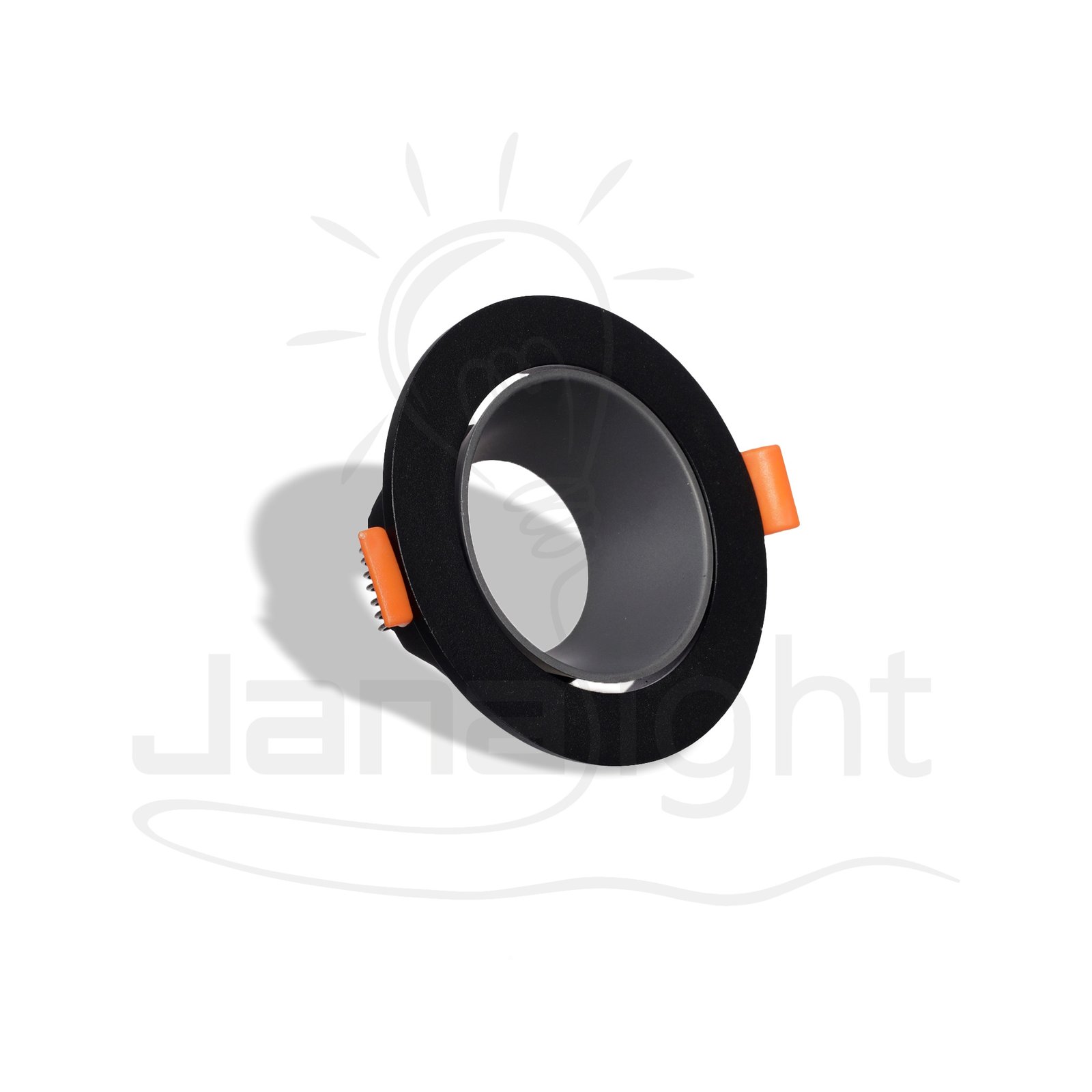 سبوت فارغ 7.5 مدور اسود رمادي G2 Round Empty Spotlight 7.5 Cm Black Grey G2