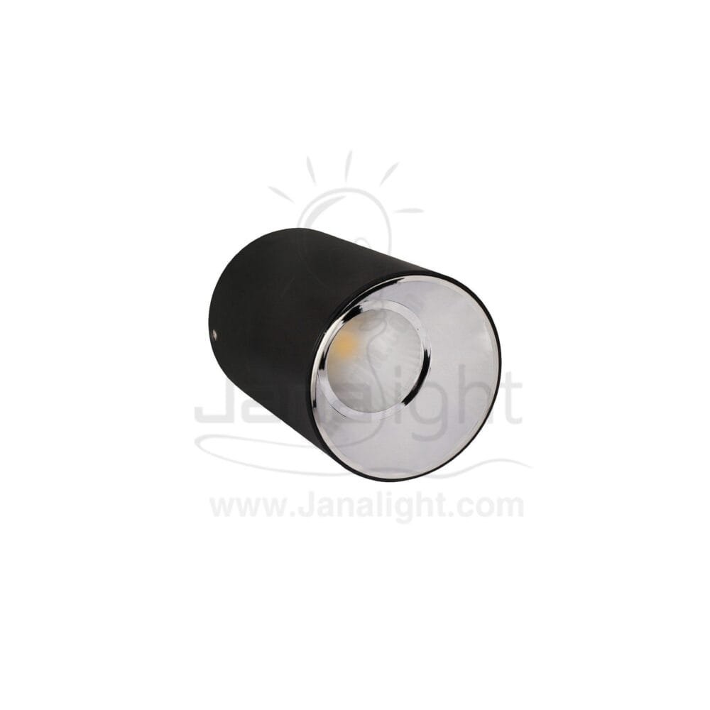 سبوت لايت سلندر خارجي 30 وات اسود وورم حلق فضي black and silver Cylinder spotlight 30w warm