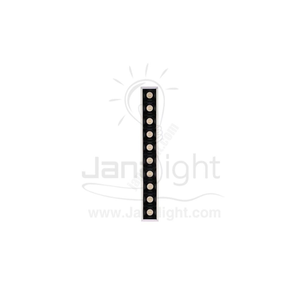 سبوت لايت سلندر لينر ابيض مستطيل 10وات 10عدسة كول وش 27سم ب 3.5سم STAG03 10 Cylinder linear white 10w cool