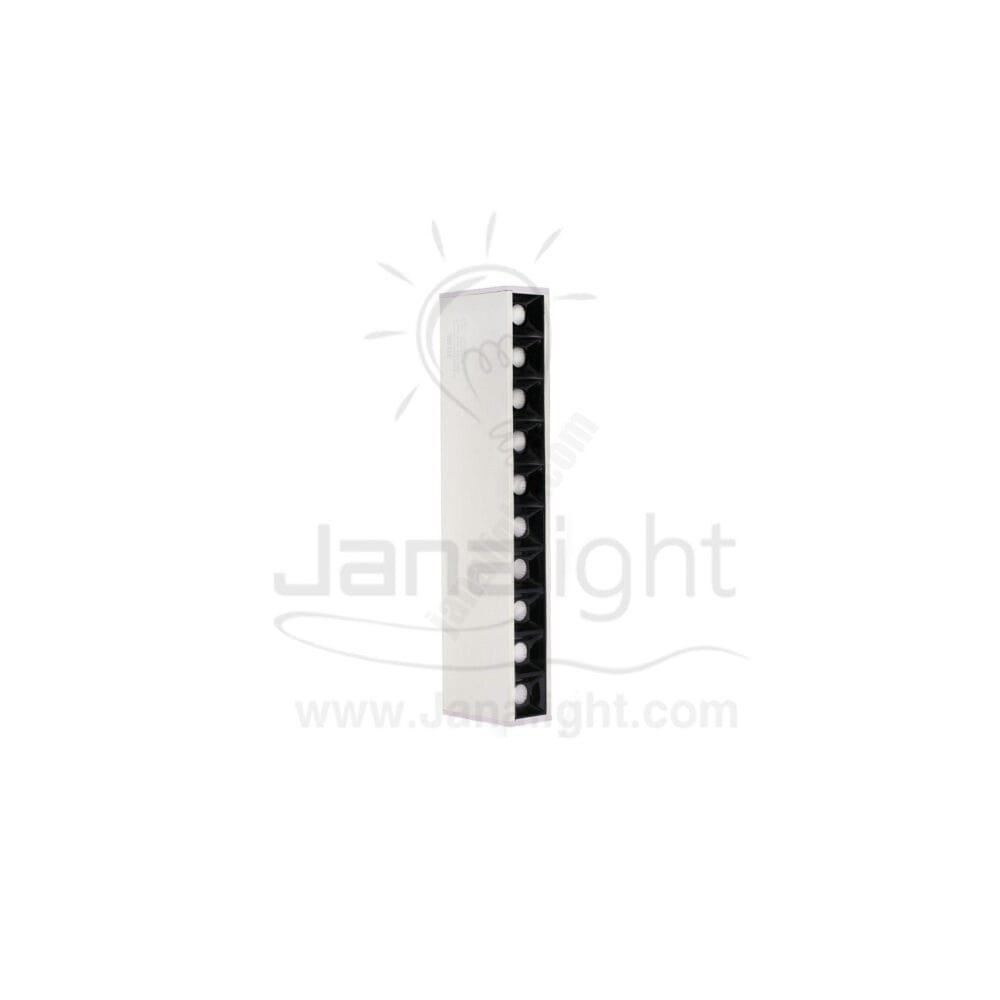 سبوت لايت سلندر لينر ابيض مستطيل 10وات 10عدسة كول وش 27سم ب 3.5سم STAG03 10 Cylinder linear white 10w cool