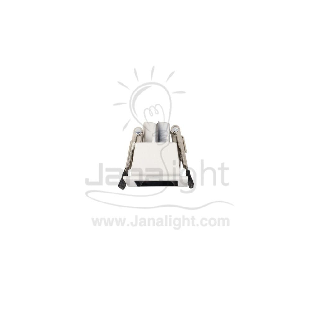 سبوت لينر مستطيل 3 وات 1 عدسة وش 4.5 سمx4.5 سم ابيض وورم N003/C5001 white recessed square laser linear single spotlight