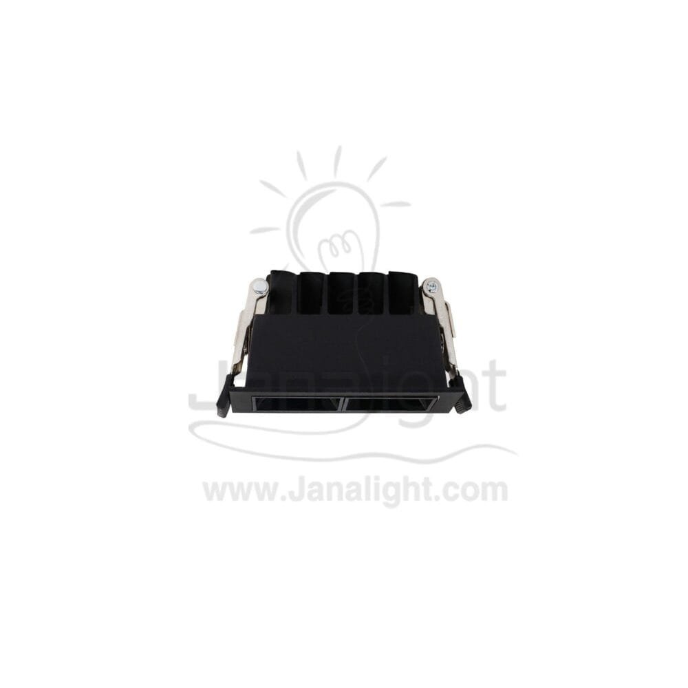سبوت لينر مستطيل 6 وات 2 عدسة وش 7.5 سمx4.5 سم اسود وورم N003/C5001 recessed led black laser blade linear spotlight 2 eye