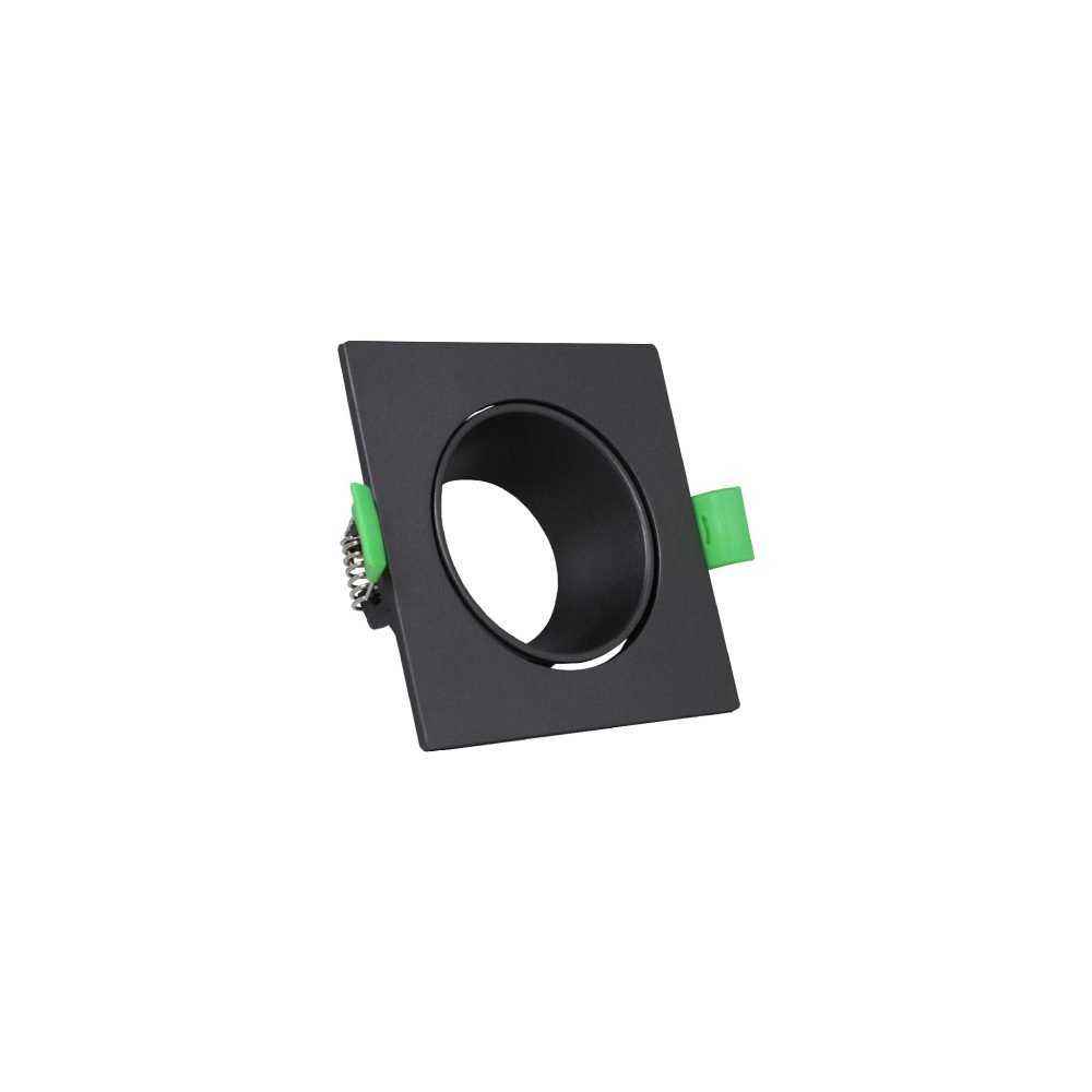 سبوت لايت فارغ متحرك مربع بلاستك رمادي جنى لايت JN404  single square grey Spotlight frame 103016175(1)