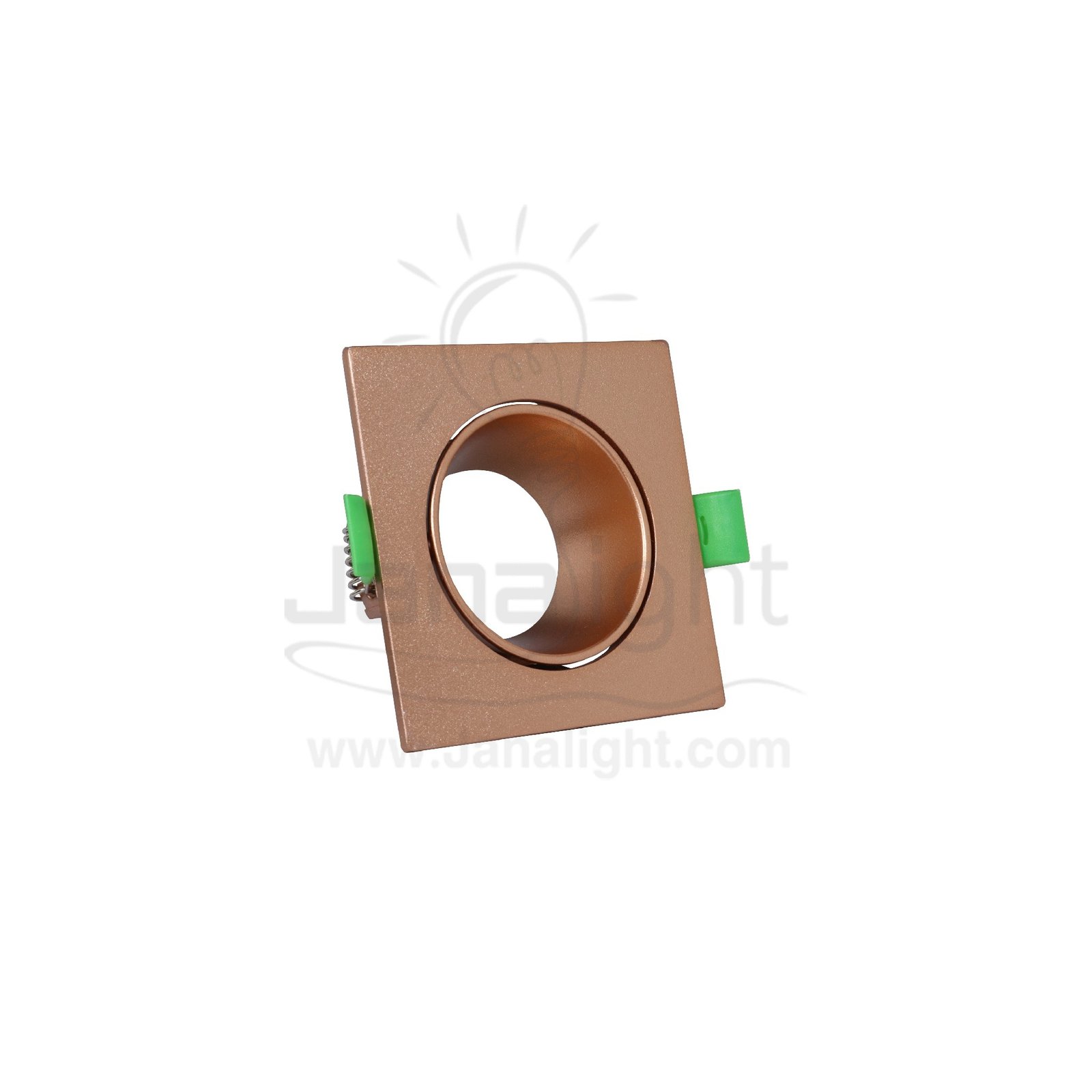 سبوت لايت فارغ متحرك مربع بلاستك روز جولد جنى لايت JN404  single square rose gold Spotlight frame 103016176(1)