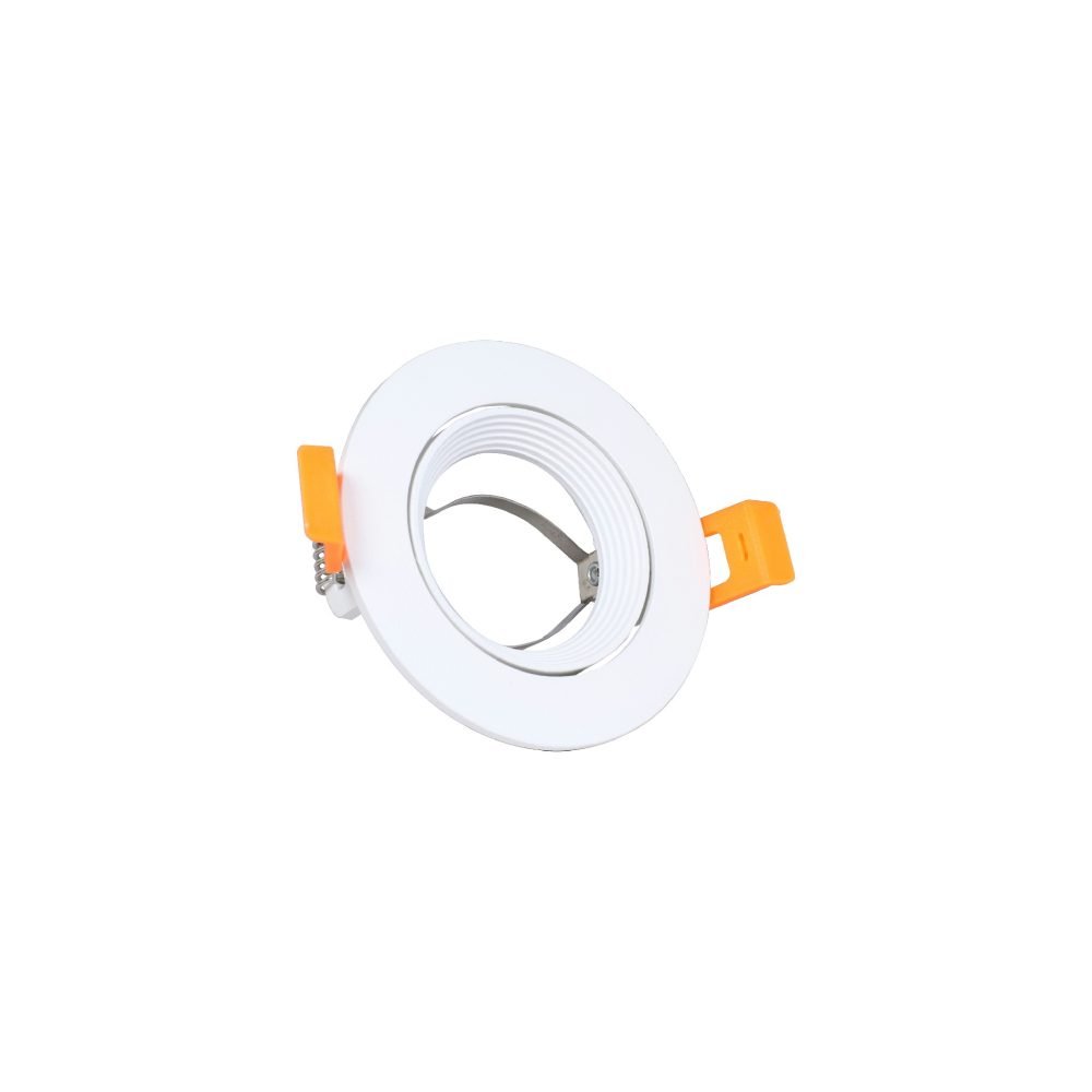 سبوت لايت فارغ متحرك مدور مدرج المنيوم ابيض وابيض جنى لايت LT-208 Round pivoting gradual white recessed frame spotlight 103016212(1)