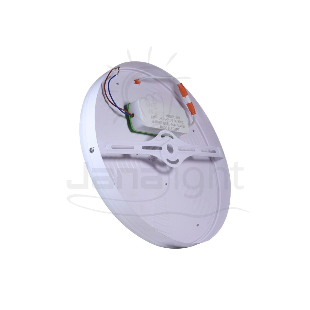 سبوت اكريليك SMD لطش 48 وات مدور ابيض جنى لايت Round panel wall mount SMD white downlight 48W